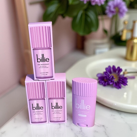 Billie Other - Billie NWT 4 Pc Lavender Milk Aluminum Free 24 Hour Control Deodorant Set